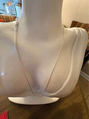 NEW 925 Sterling Silver Twisted Rope Chain Necklace 18” 1.3mm 3.3g Italy
